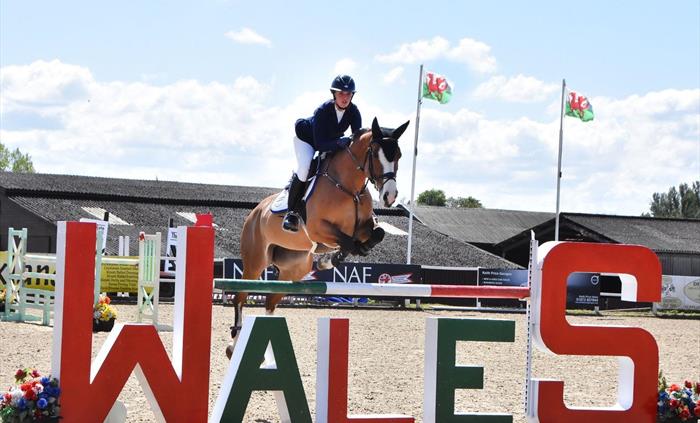 International Rider competing in Wales